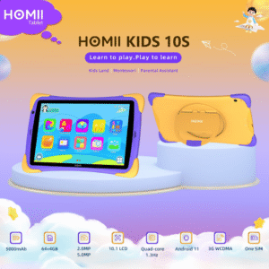 HOMii KIDS 10S Tablet: 10.1" LCD, 64+4GB, Parental Control & 3G