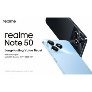 Oppo Realme Note 50 128GB + 4GB ROM Price in Ghana: The Mid-Range Marvel - Available in Black and Blue